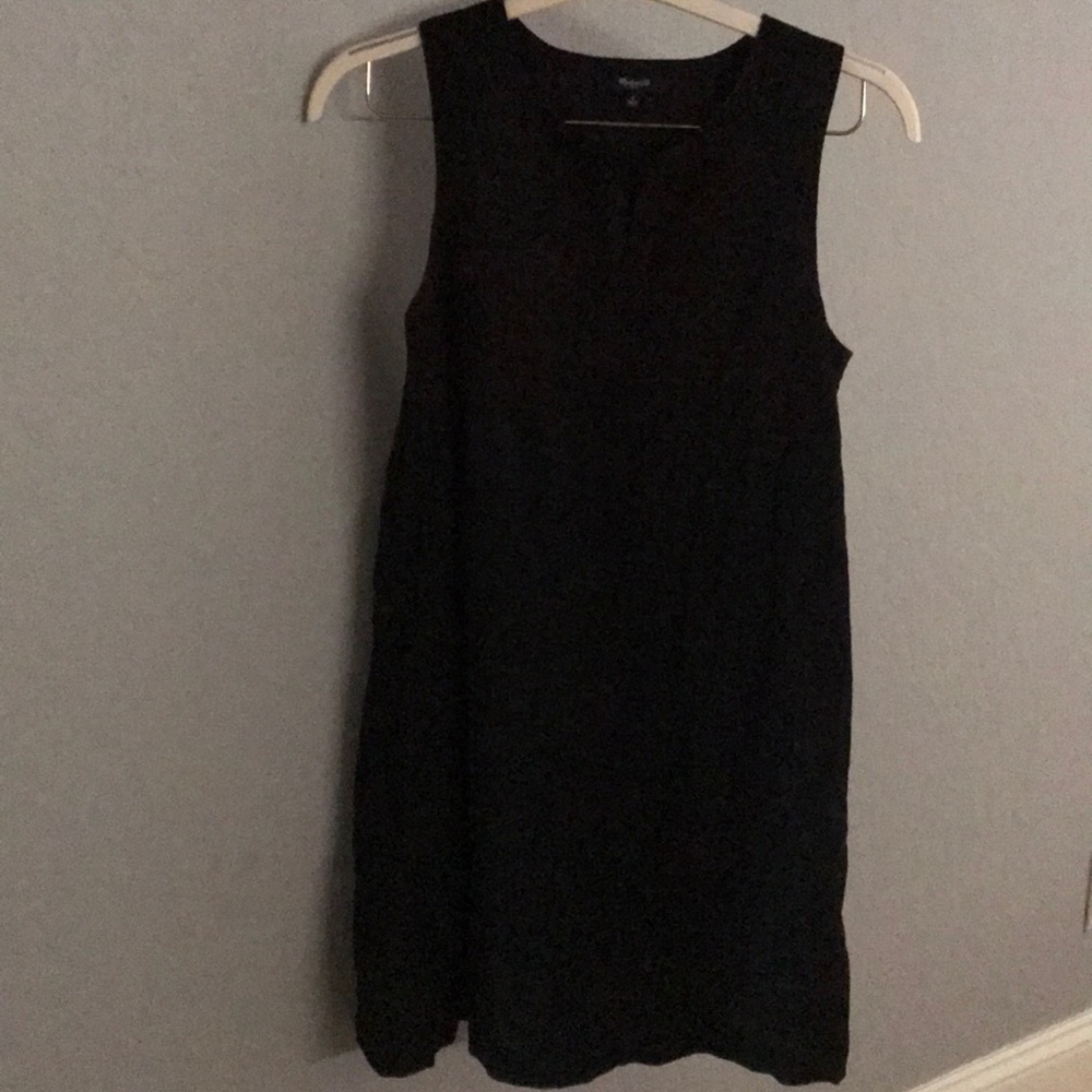 Madewell black shift dress